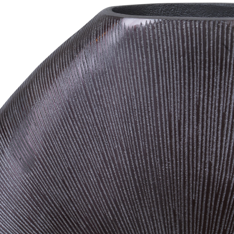 Gretchen Black Nickel Vase