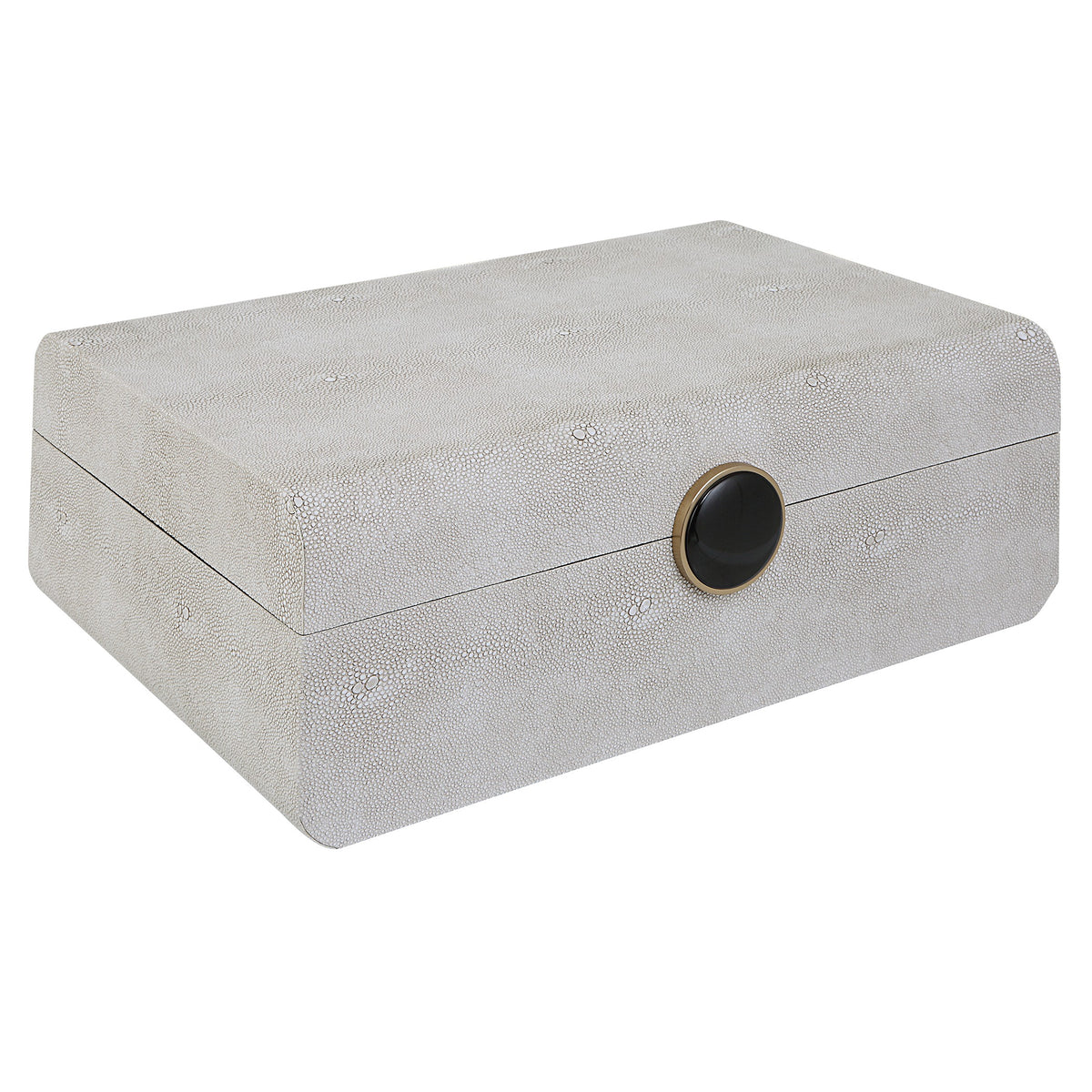 Lalique White Shagreen Box