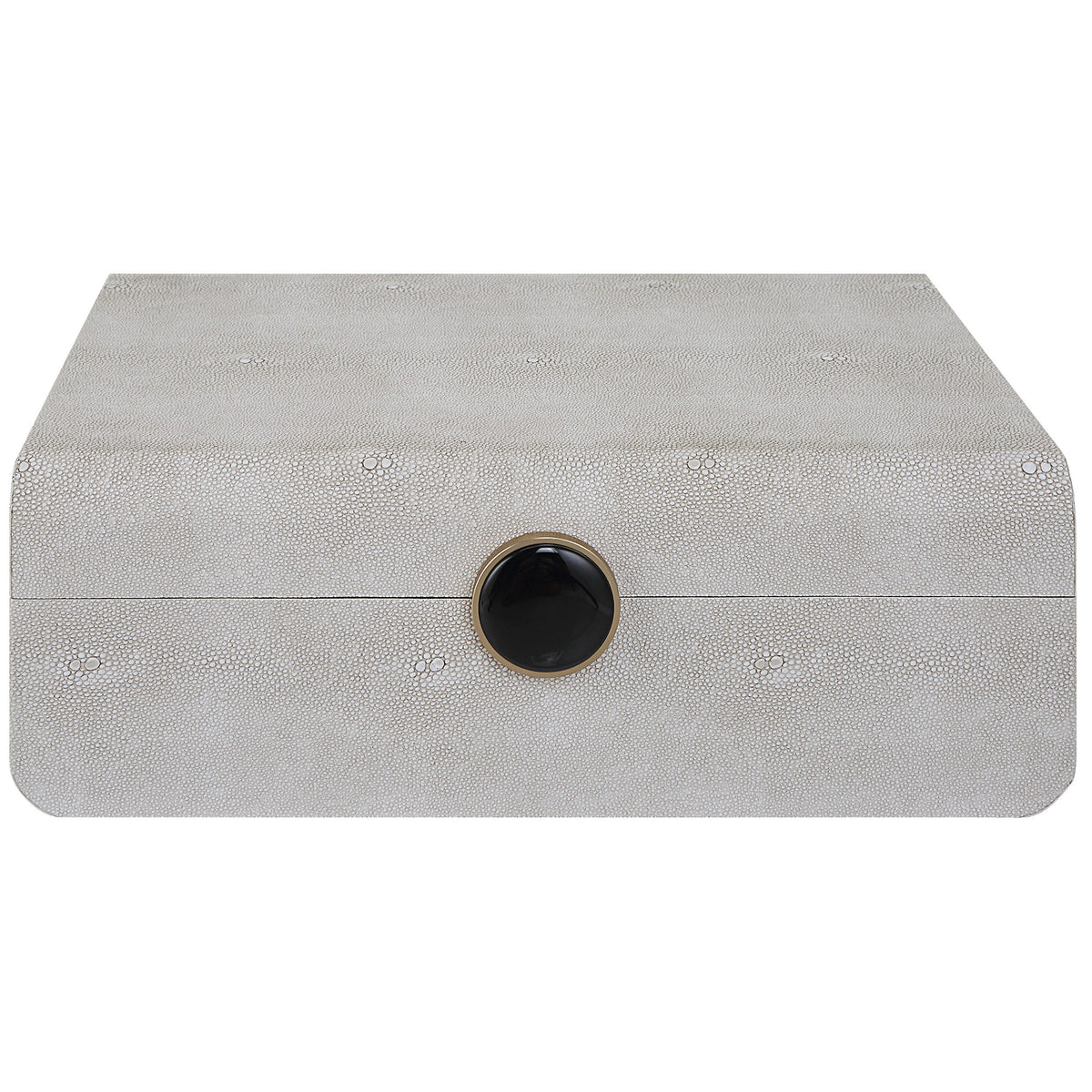Lalique White Shagreen Box