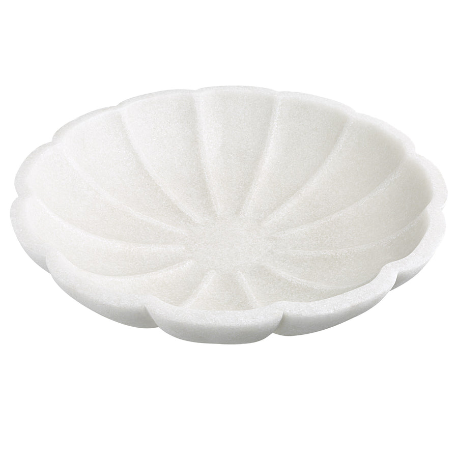 Petal Ivory Ricestone Indoor-Outdoor Bowl