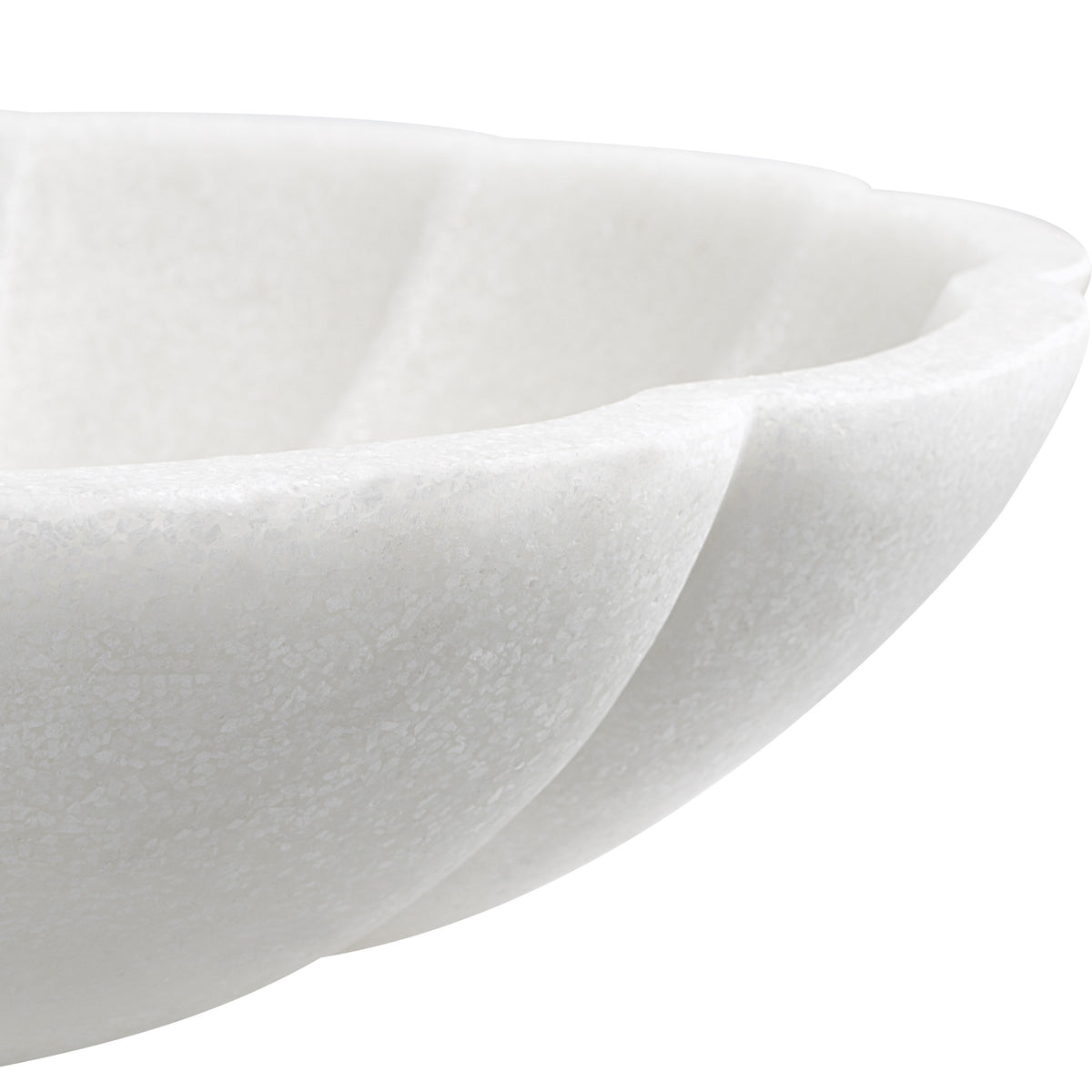 Petal Ivory Ricestone Indoor-Outdoor Bowl