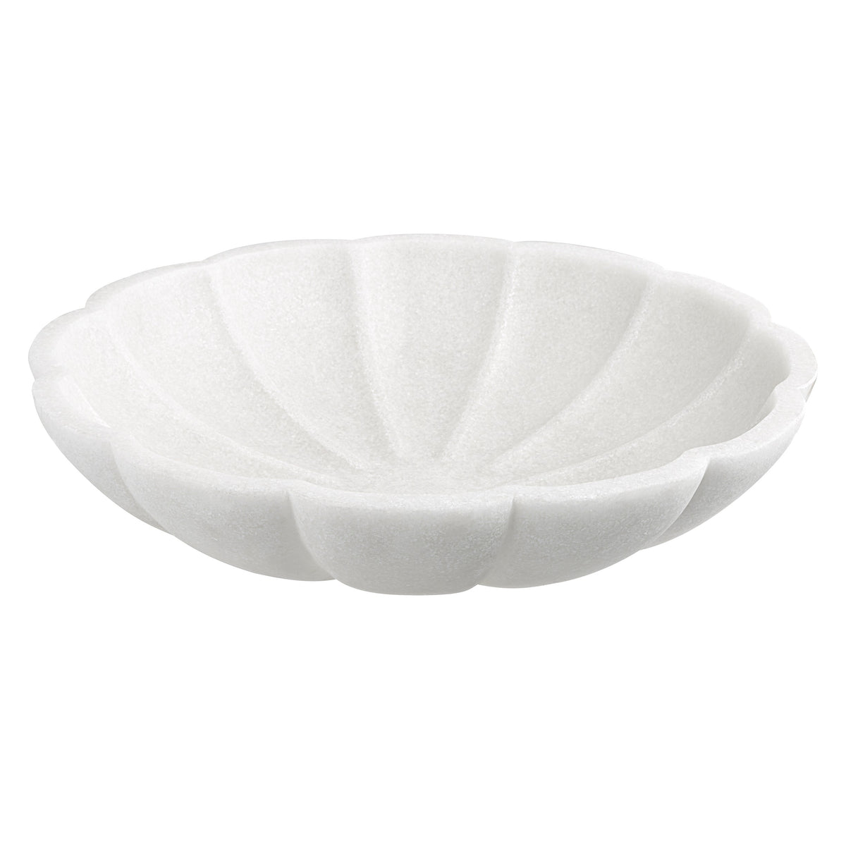 Petal Ivory Ricestone Indoor-Outdoor Bowl