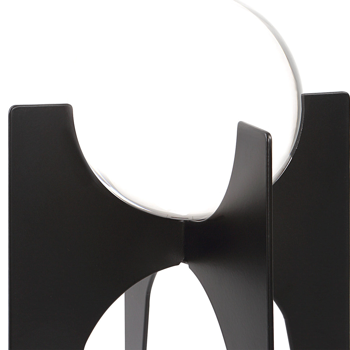 Ellianna Crystal Spheres on Black Base – Set of 2