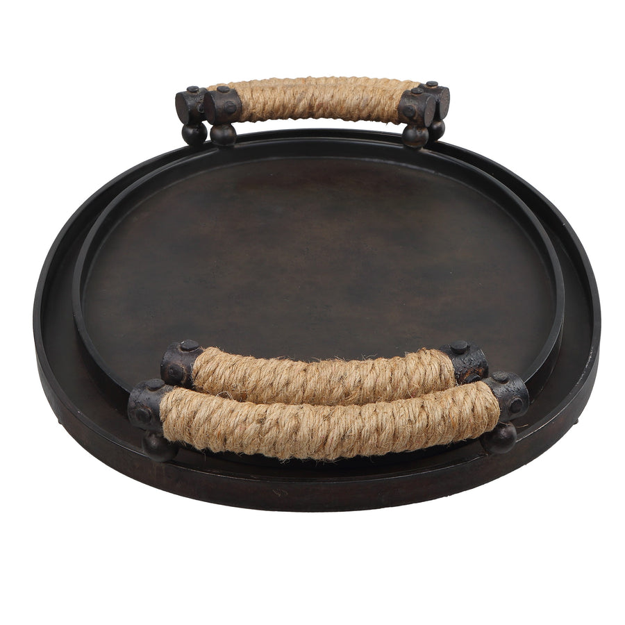 Viggo Bronze Trays – Set of 2