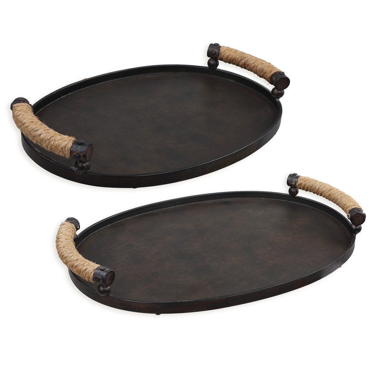 Viggo Bronze Trays – Set of 2