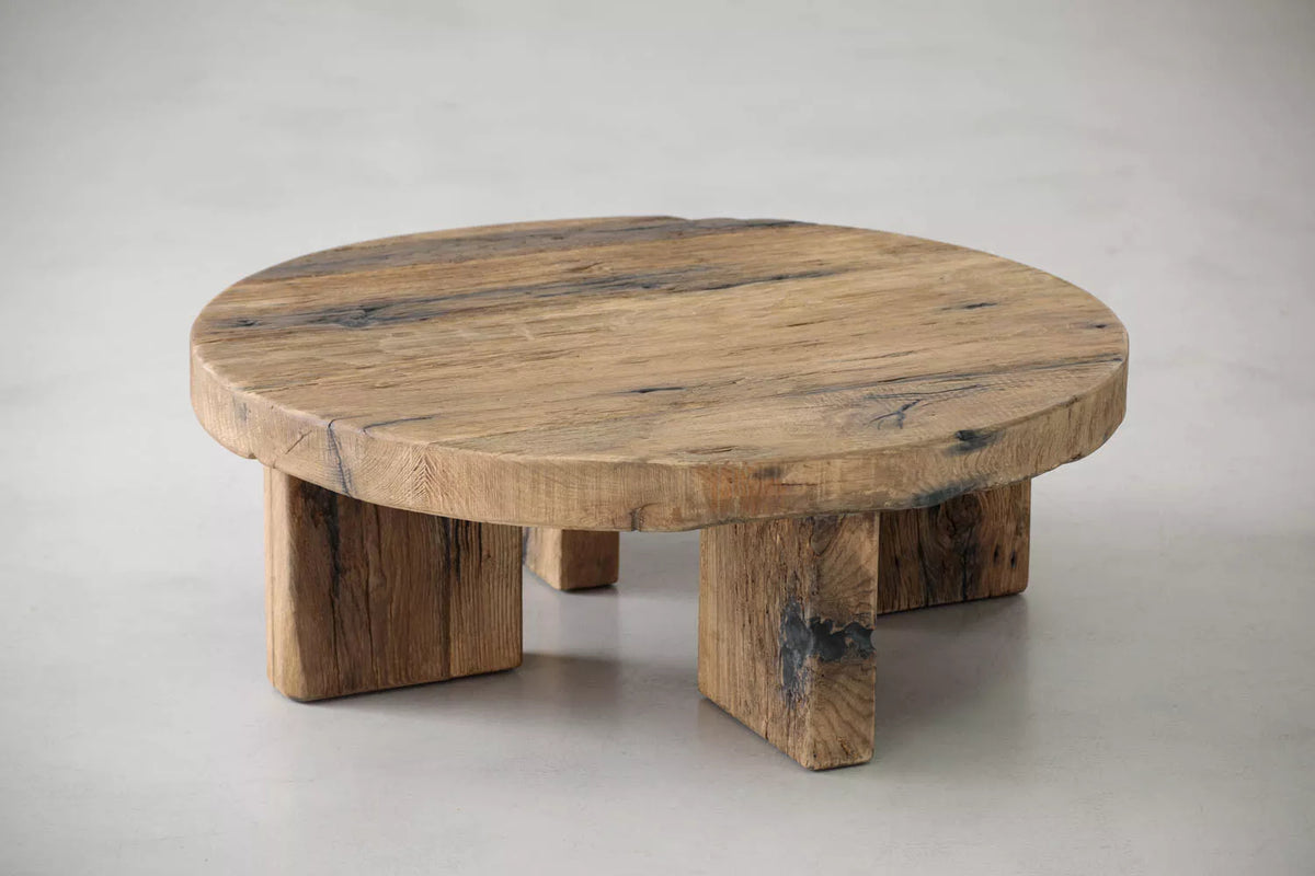 Reclaimed Oak Round Coffee Table