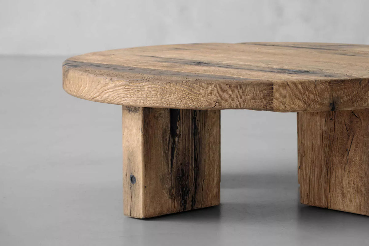 Reclaimed Oak Round Coffee Table