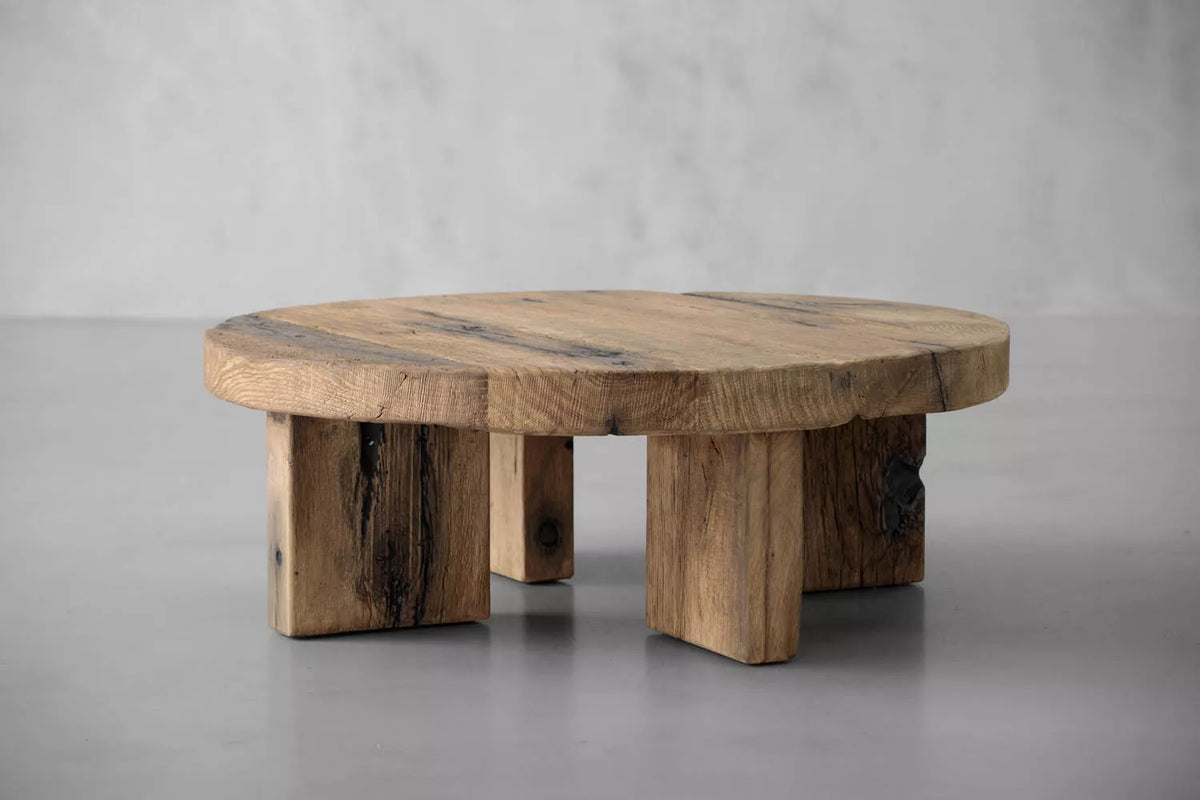 Reclaimed Oak Round Coffee Table