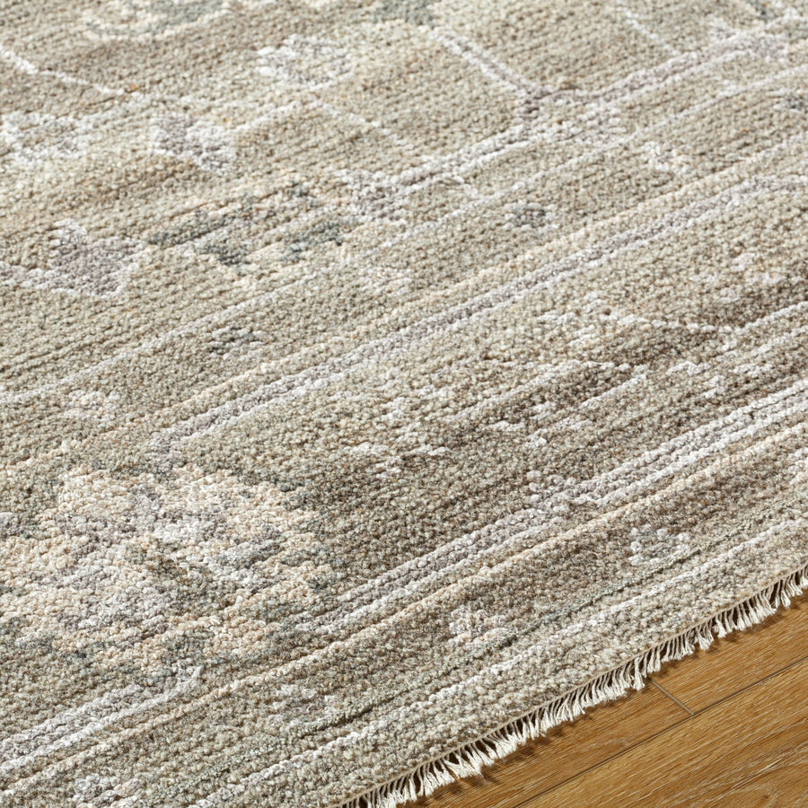 Almeria Hand Knotted Neutral Rug – 366 x 269 cm