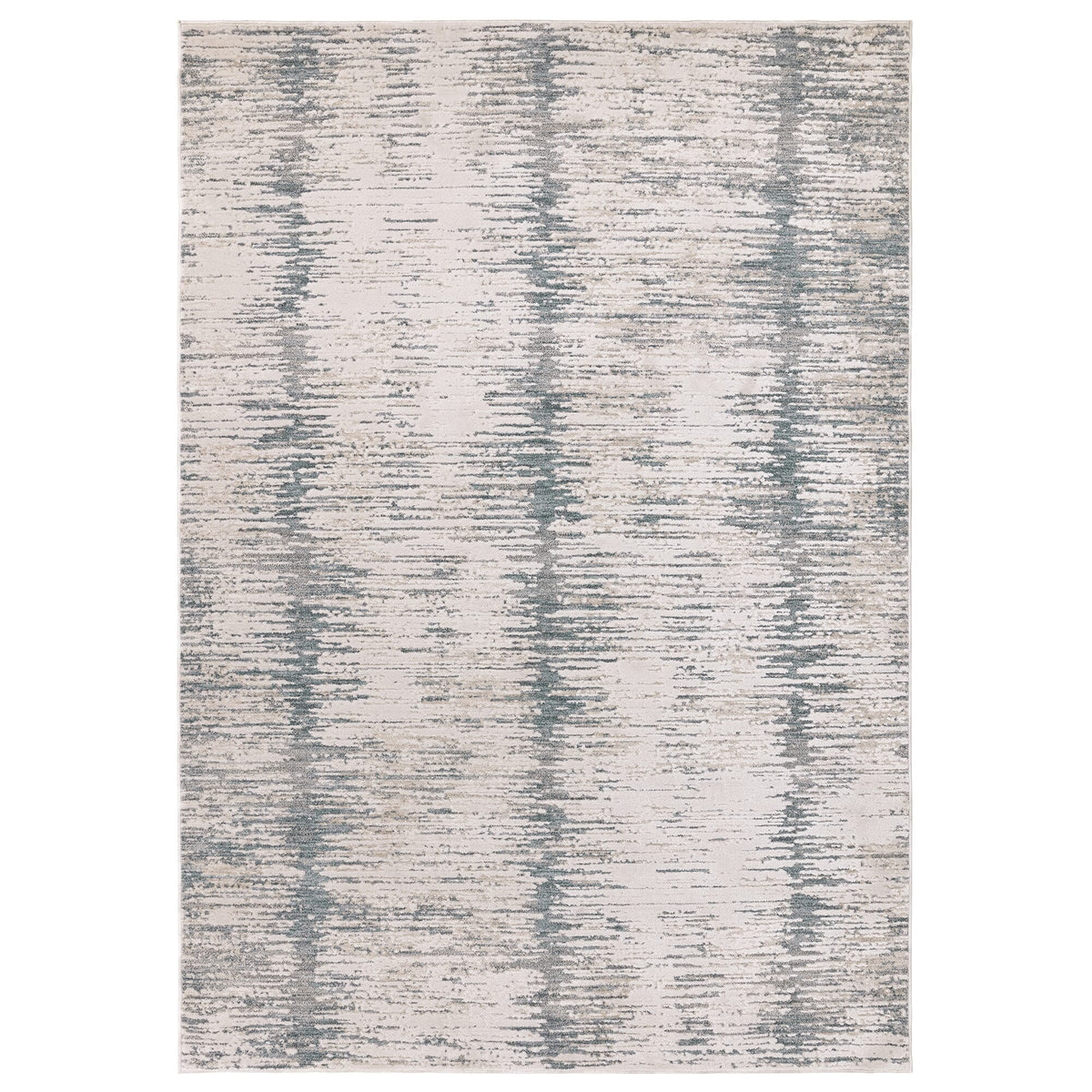 Anders shimmering boho rug shown in full on a plain background