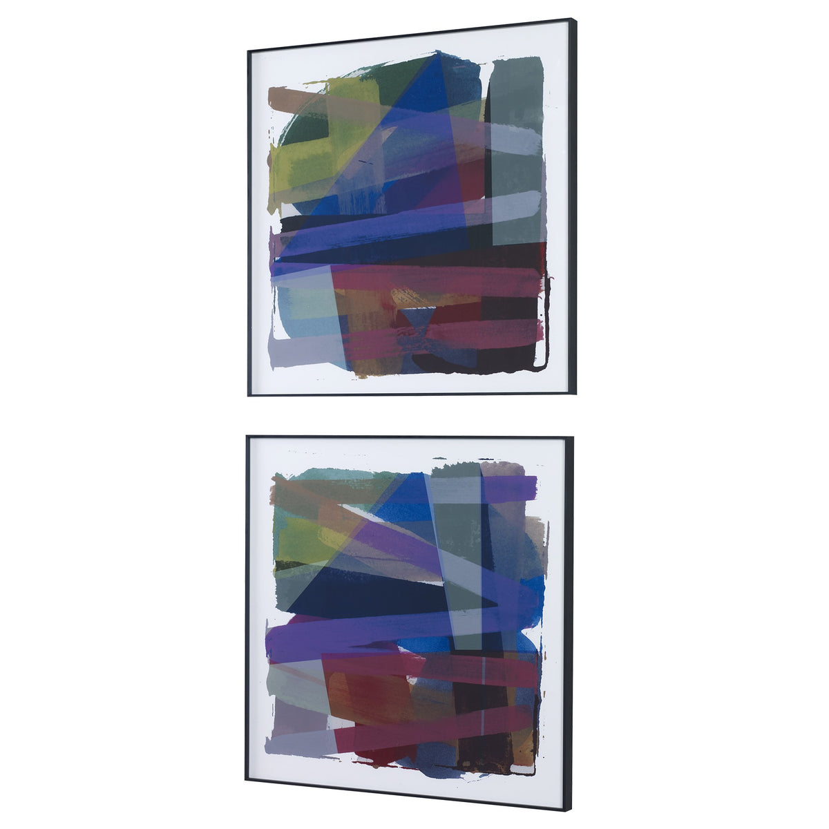 Vivacious Abstract Framed Prints – Set of 2