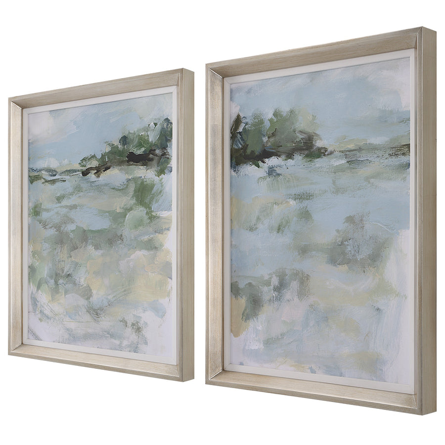 Far Away View Framed Prints, Set of 2
