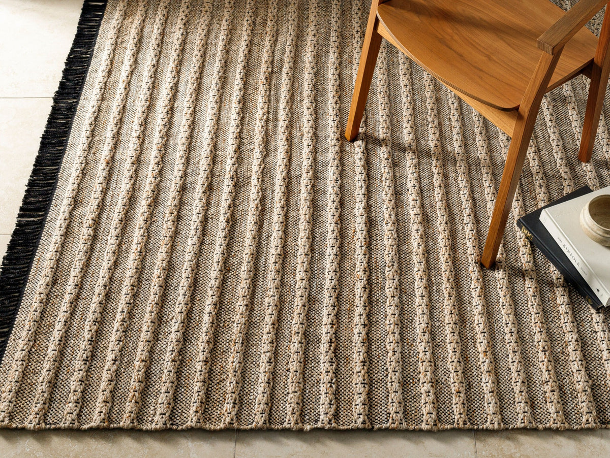 Azalea Hand Woven Rug – Dark Beige, 366 x 269 cm
