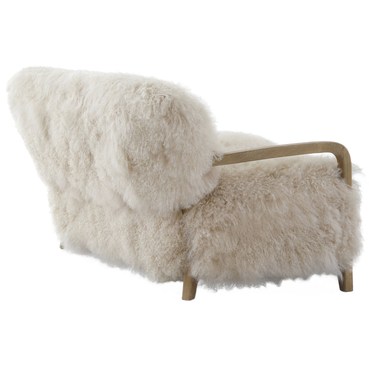Baaarb Sofa in Natural Real Long Sheepskin