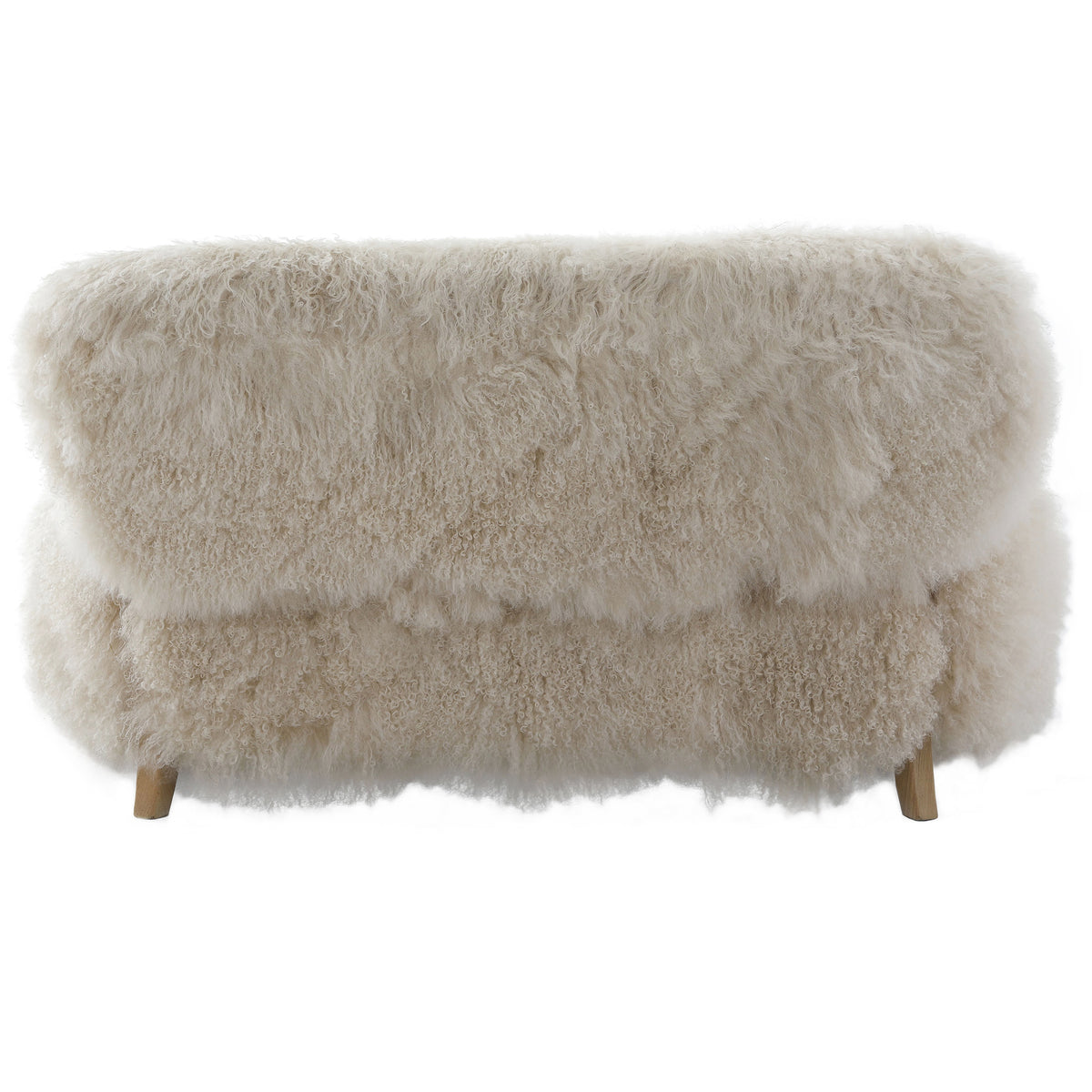 Baaarb Sofa in Natural Real Long Sheepskin