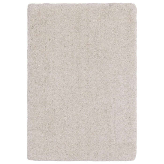 Barnaby off-white shaggy rug on a white background