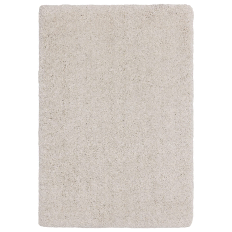 Barnaby off-white shaggy rug on a white background