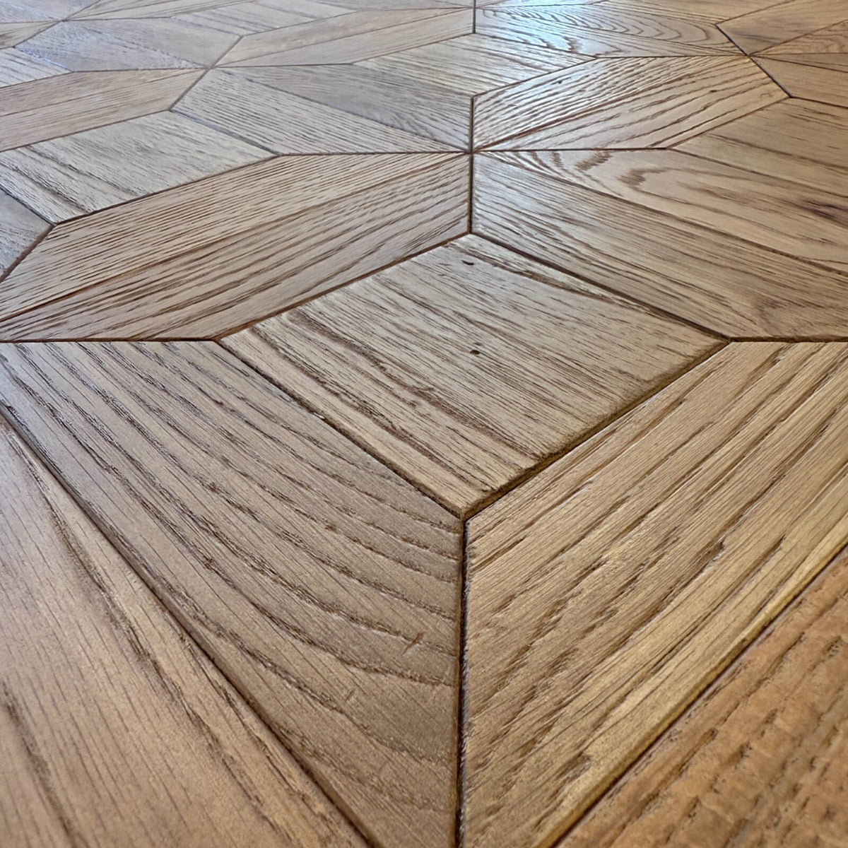 Bath Extending Oak Parquet Dining Table – 180–280 cm