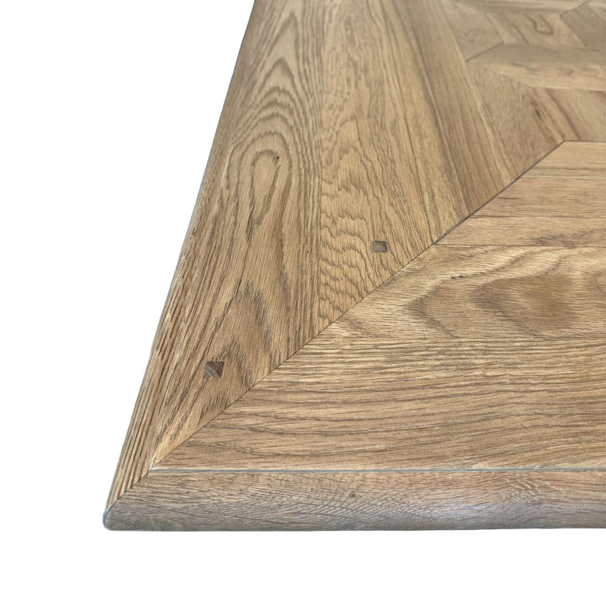 Bath Extending Oak Parquet Dining Table – 180–280 cm