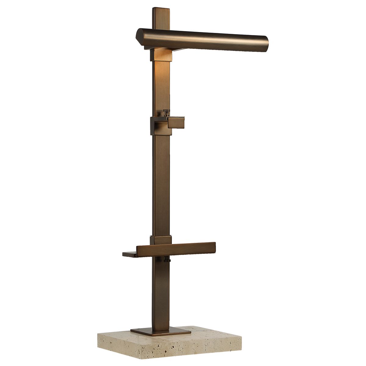 Lean On Me Lighted Easel – Travertine and Bronze