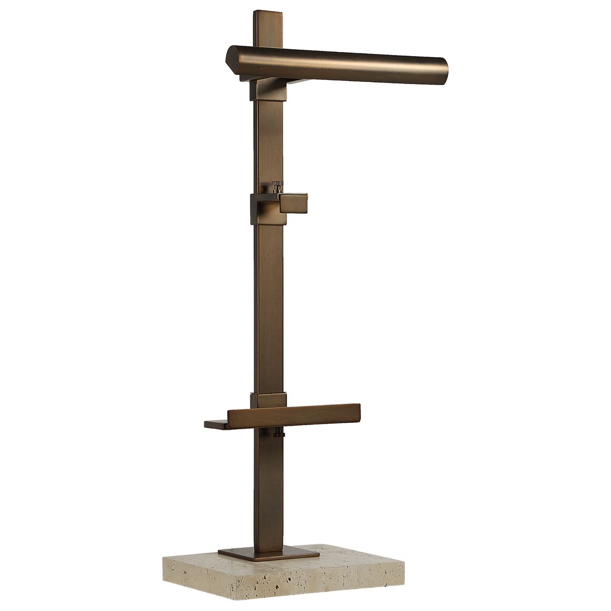 Lean On Me Lighted Easel – Travertine and Bronze