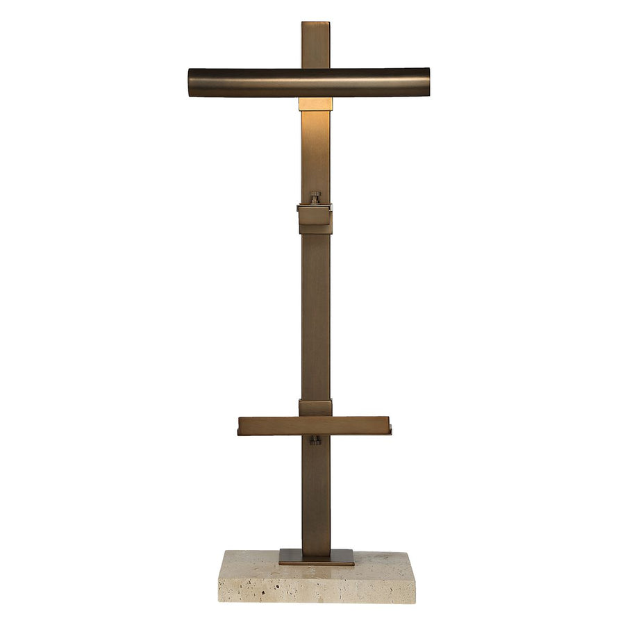 Lean On Me Lighted Easel – Travertine and Bronze