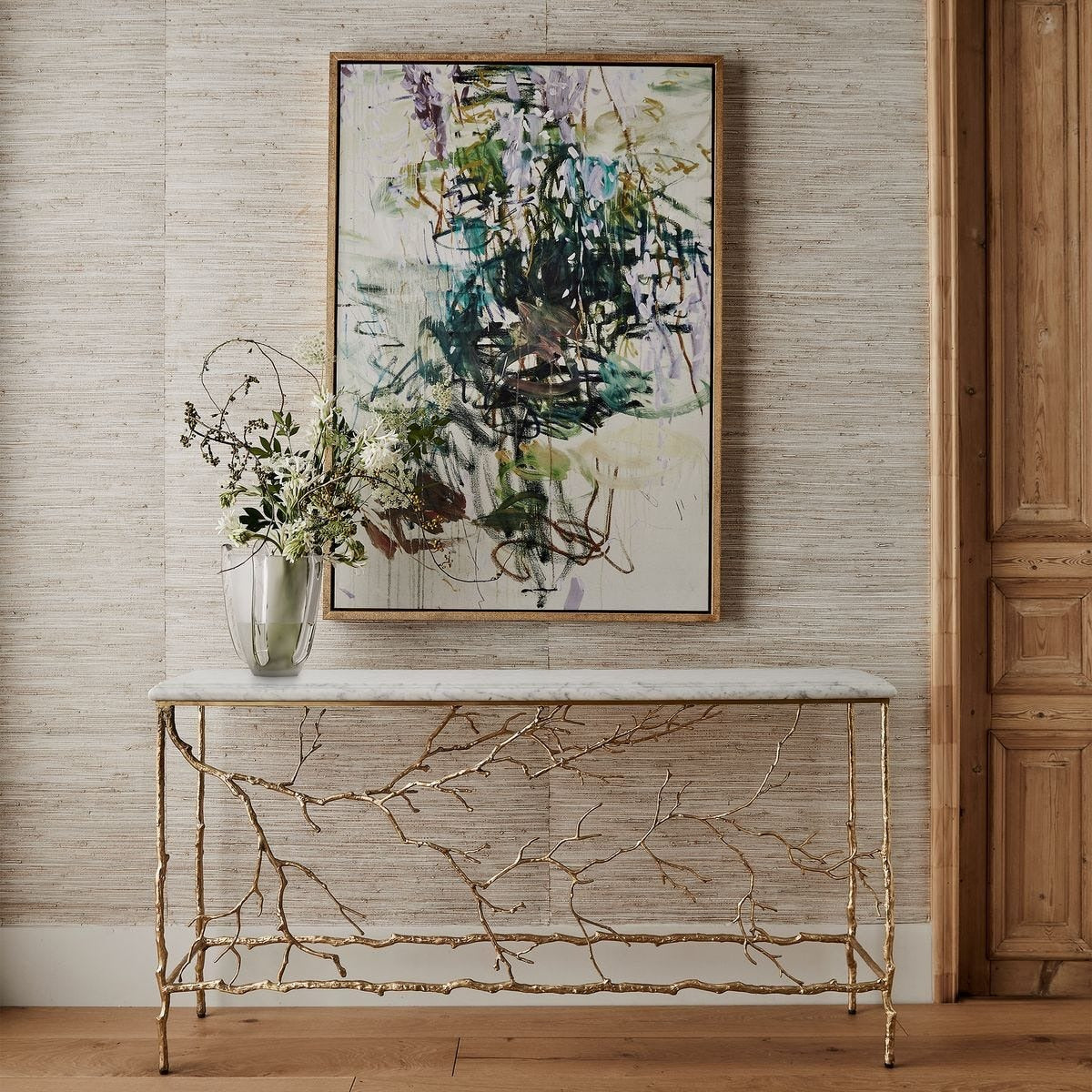 Golden Chestnut Console Table