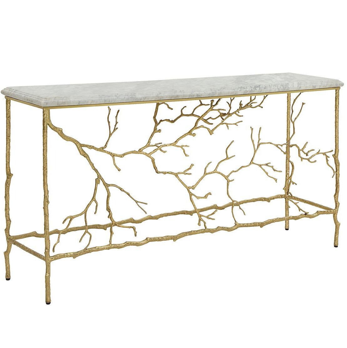 Golden Chestnut Console Table
