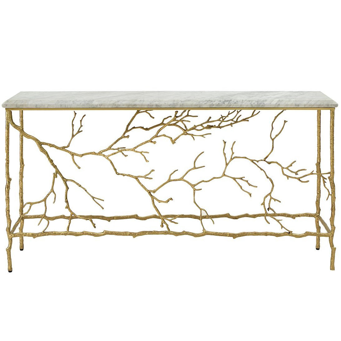 Golden Chestnut Console Table
