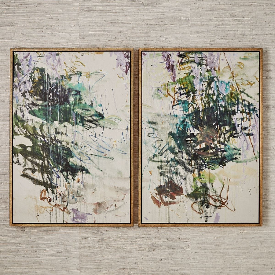 Wisteria Pond Framed Canvases – Set of 2