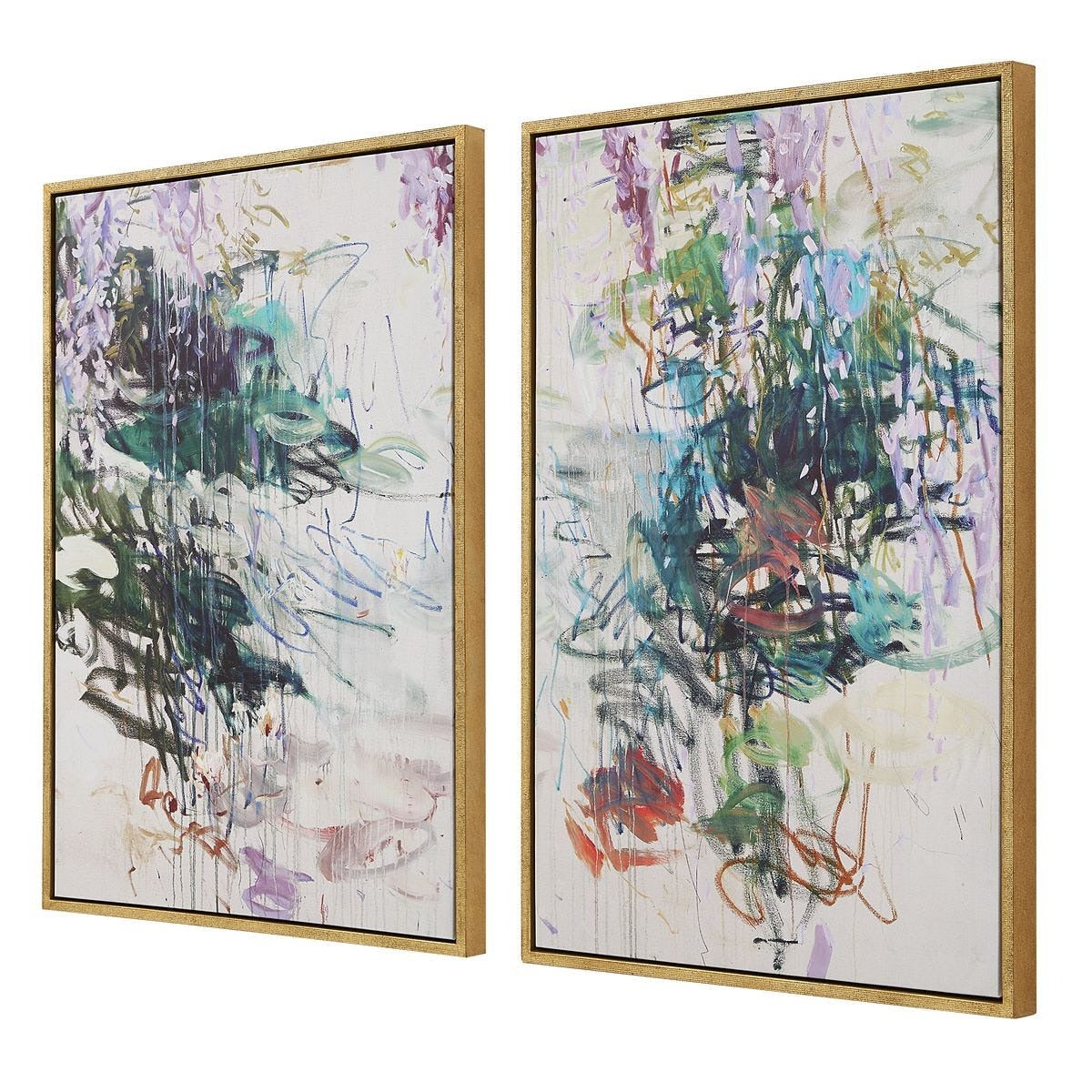 Wisteria Pond Framed Canvases – Set of 2