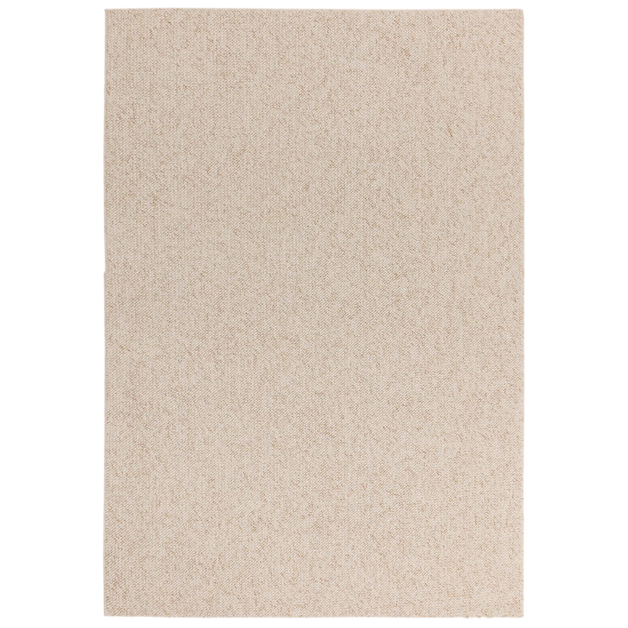Boden Ivory textured rug shown on a white background