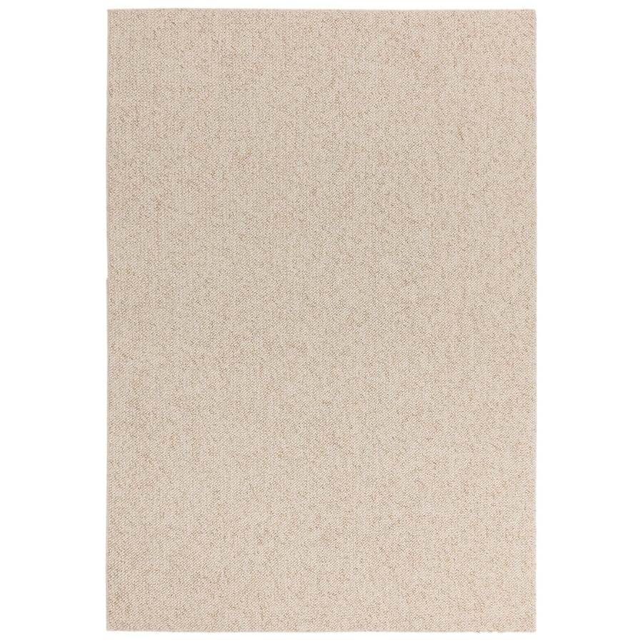 Boden Ivory textured rug shown on a white background