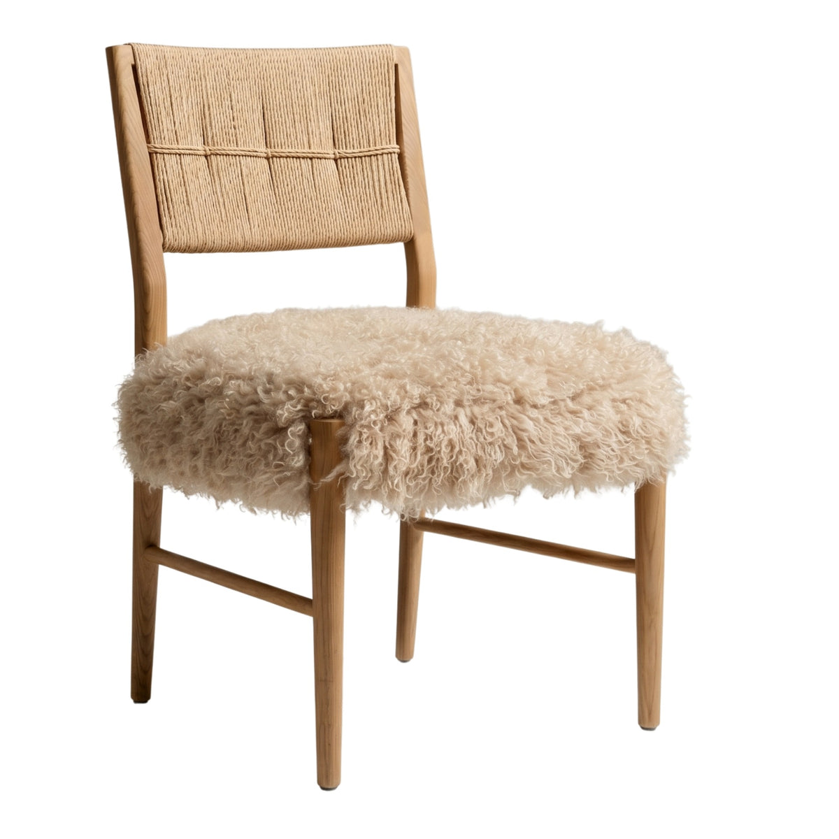 Bourton Dining Chair – Faux Mongolian Fur