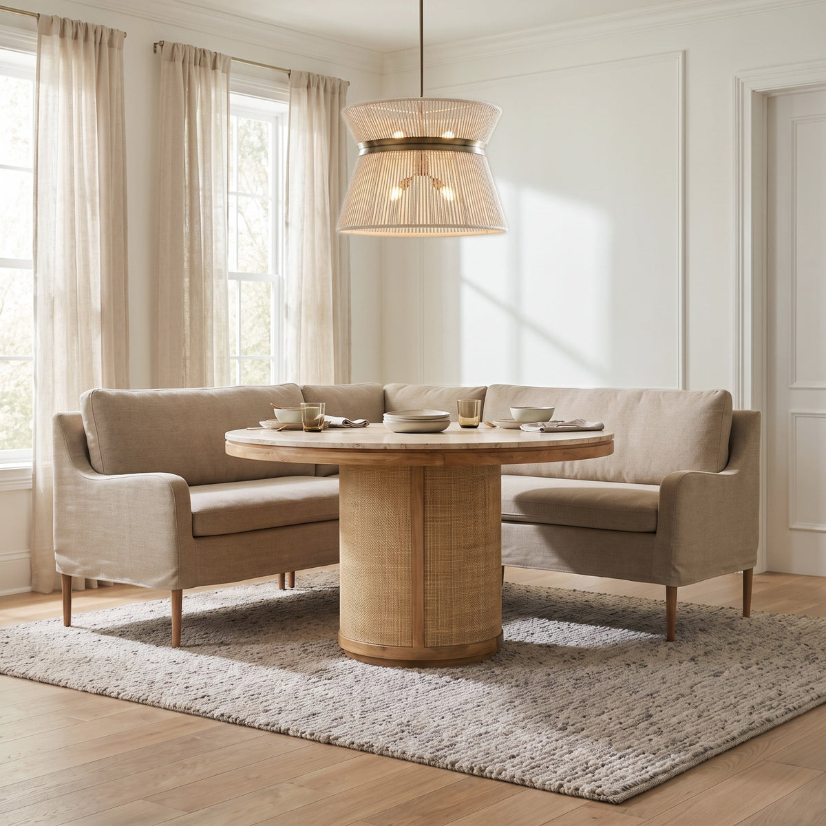 Pensham Upholstered Bench – Small Group
