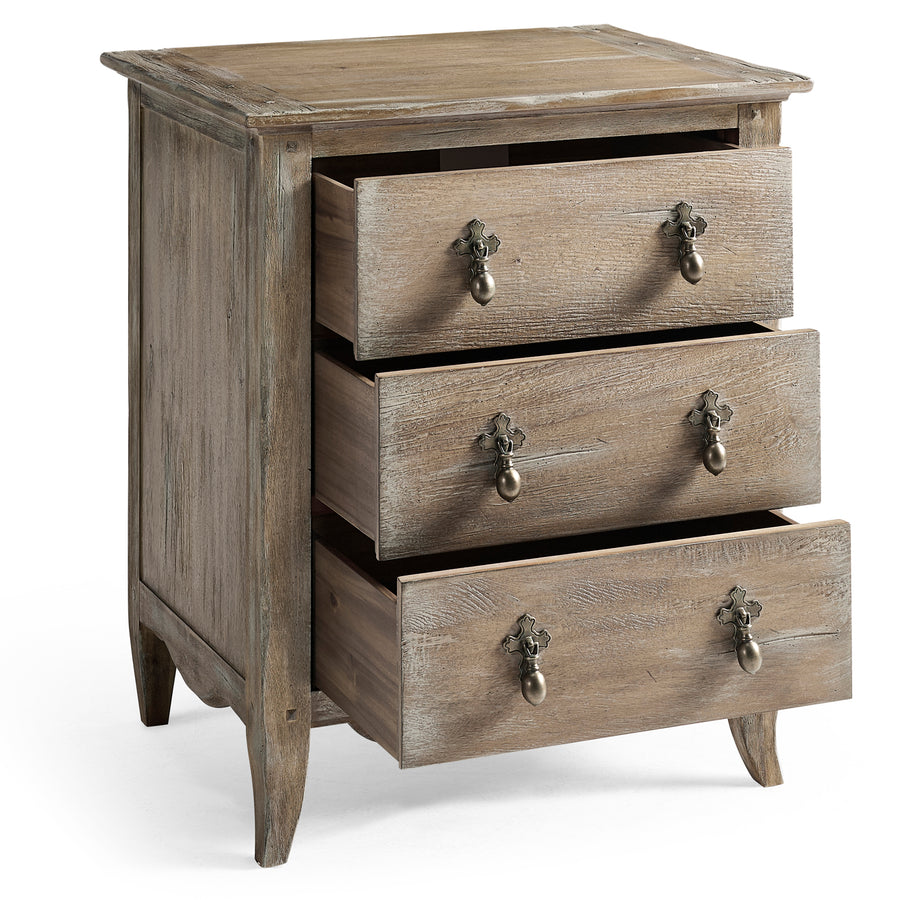 Caldera Three Drawer Bedside Table
