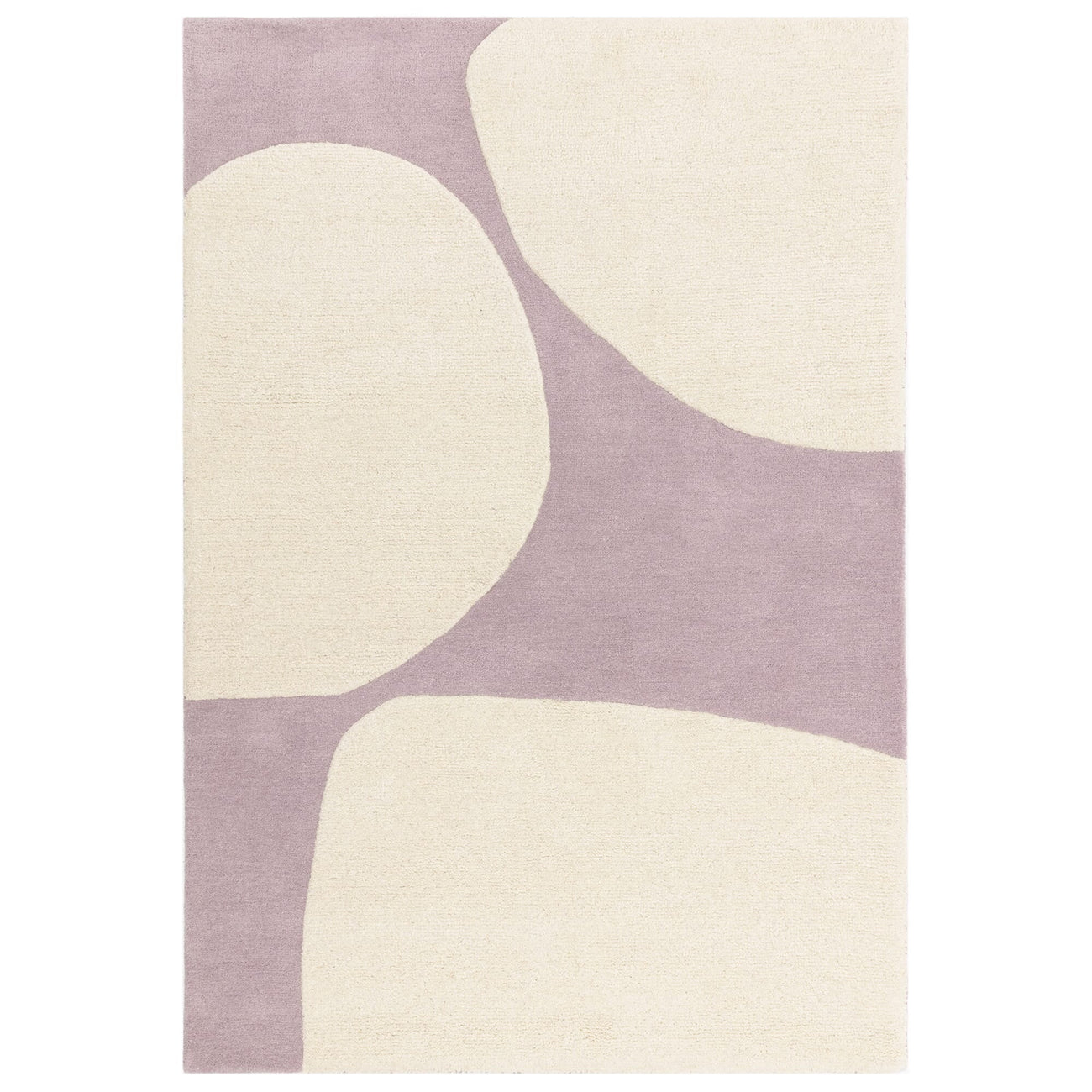 Canvas Pebble hand-tufted wool rug in neutral stone tone on a white background