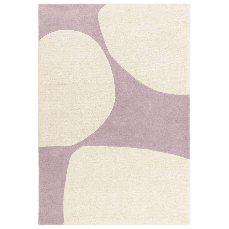 Canvas Pebble hand-tufted wool rug in neutral stone tone on a white background
