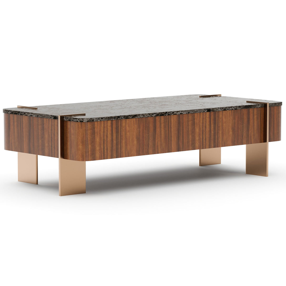 Altura Rectangular Coffee Table – Stone Top