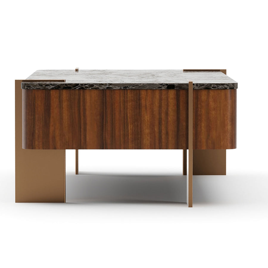 Altura Rectangular Coffee Table – Stone Top