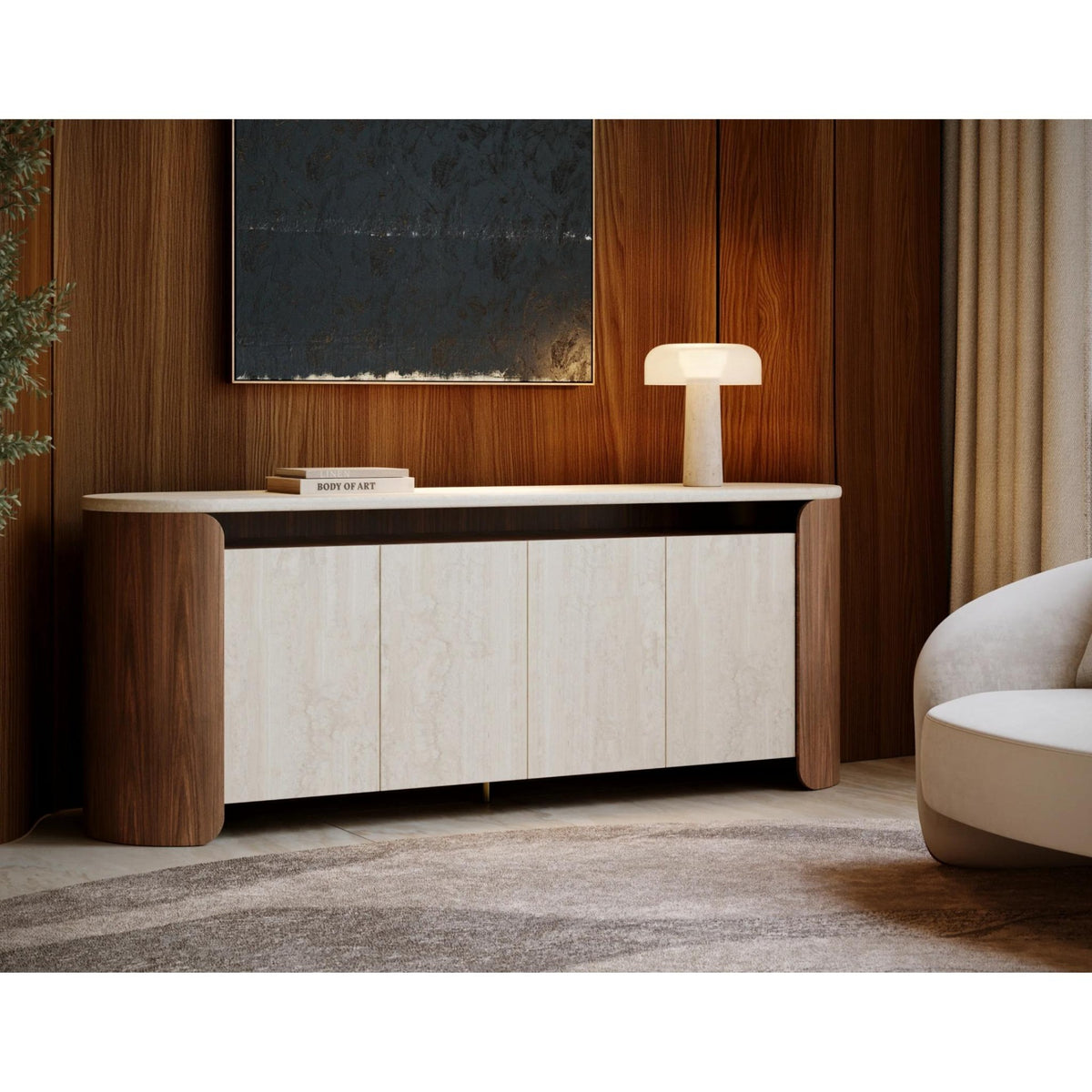 Fleur Open Sideboard