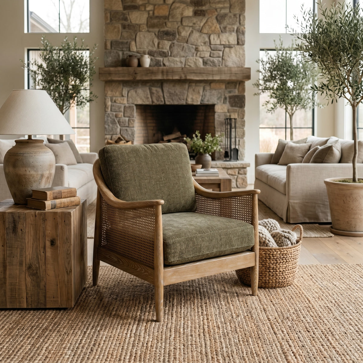 Chadlington Accent Chair – Bottle Green