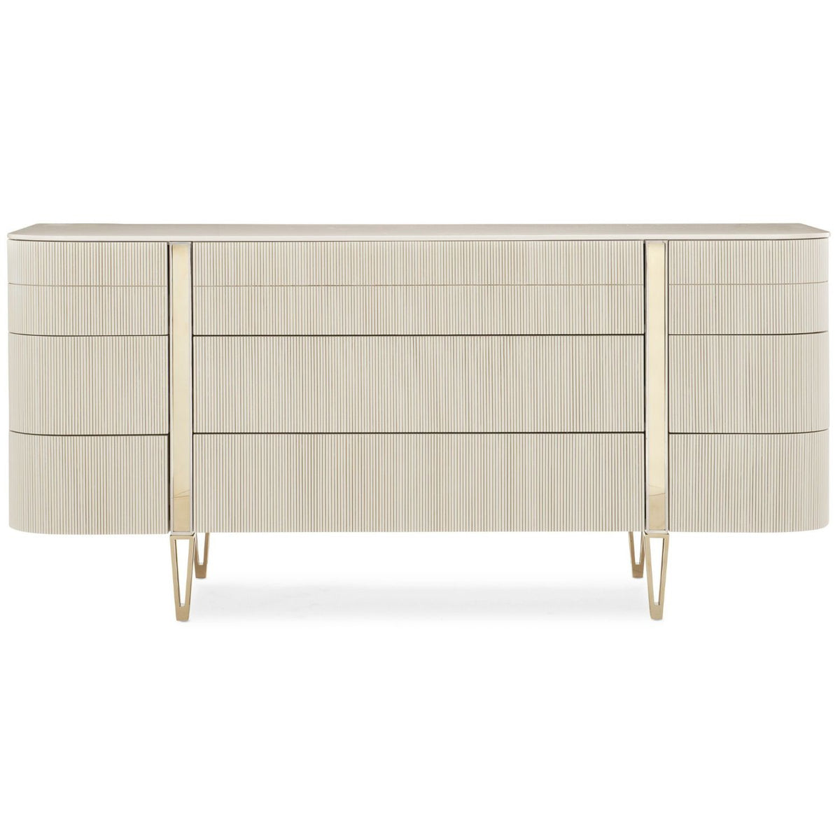 Love at First Sight Bedroom Dresser – Matte Pearl