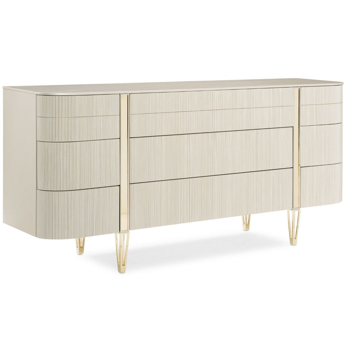 Love at First Sight Bedroom Dresser – Matte Pearl