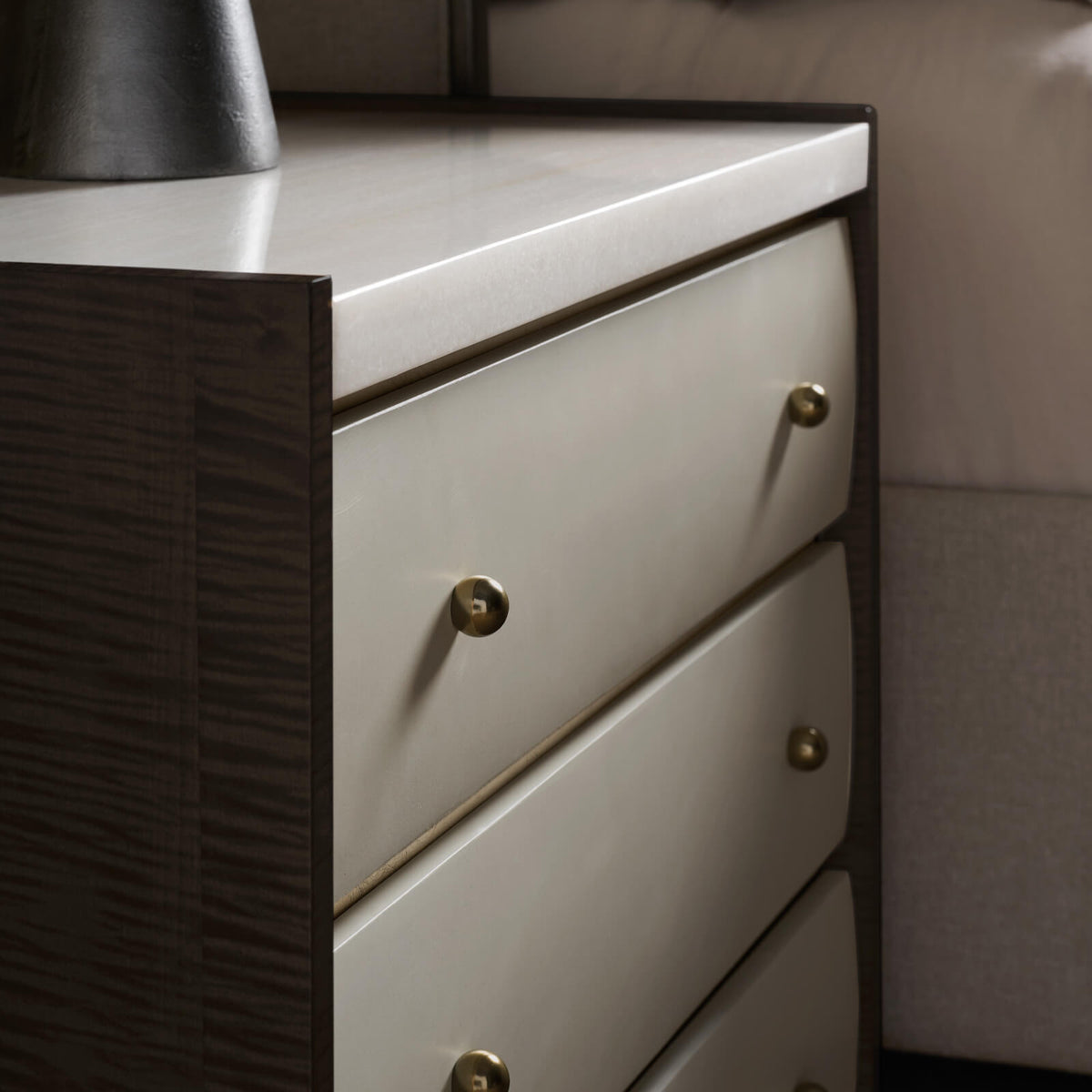 Avignon Bronze Bedside Table