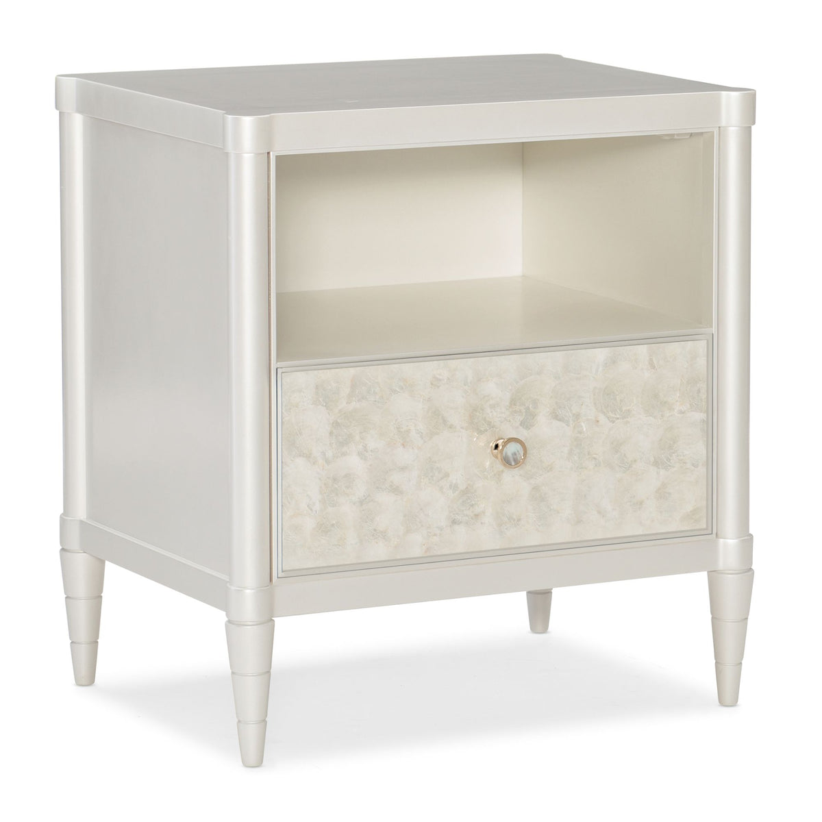 White Cap Bedside Table