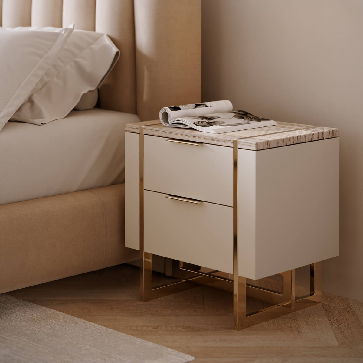 Wish You Were Here Bedside Table