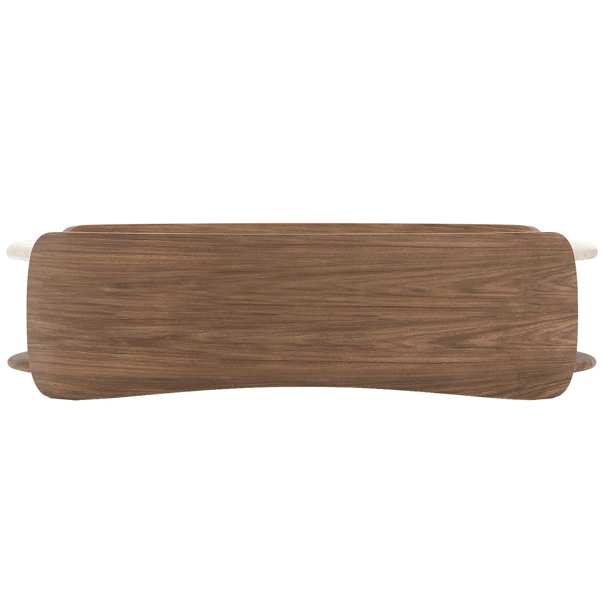 Fleur Open Coffee Table with Wood Shelf