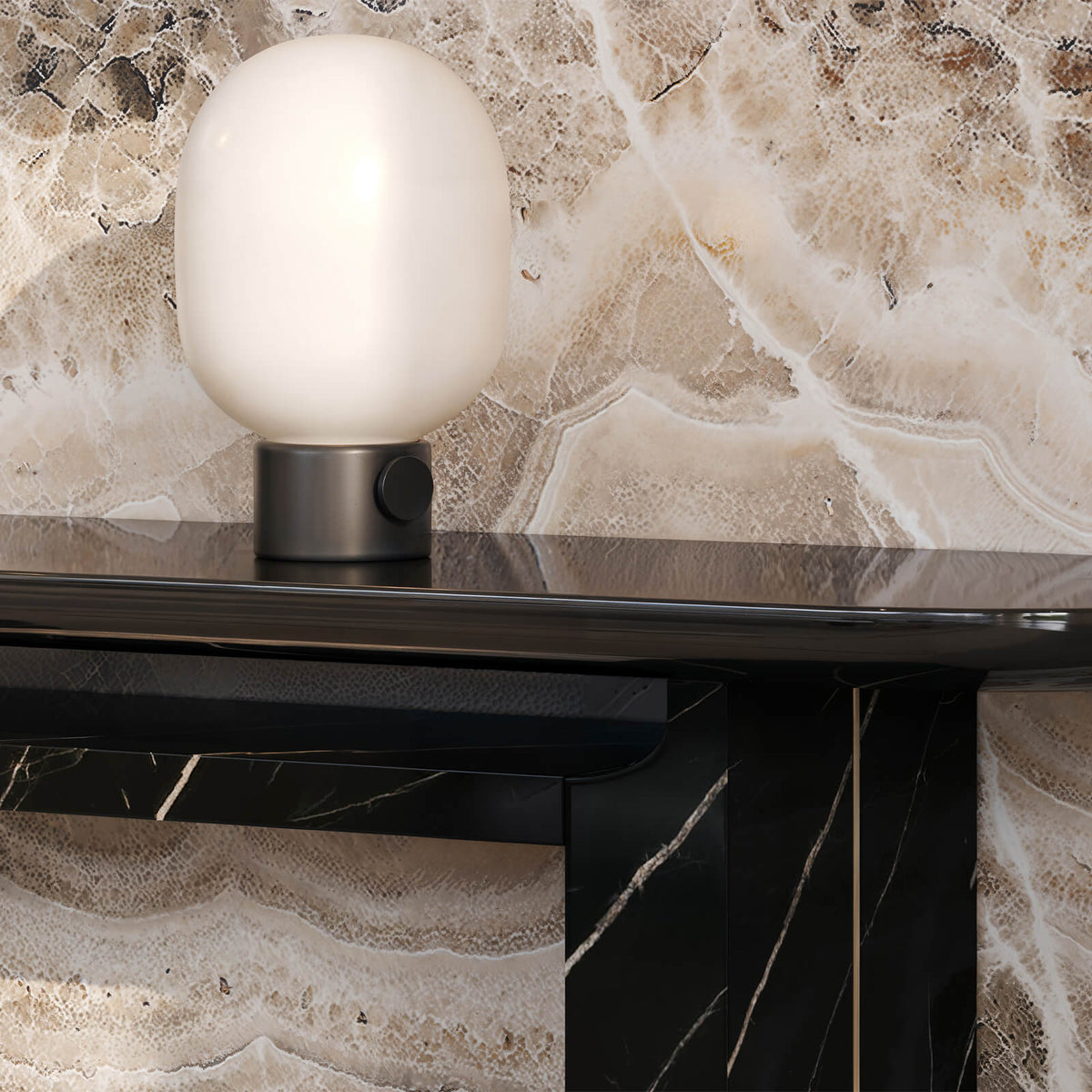 Overlap Console Table – Dark