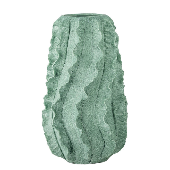 Natika Decorative Vase - Green Terracotta